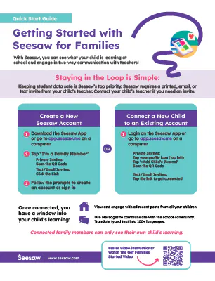 Quick Start Guide - For Families