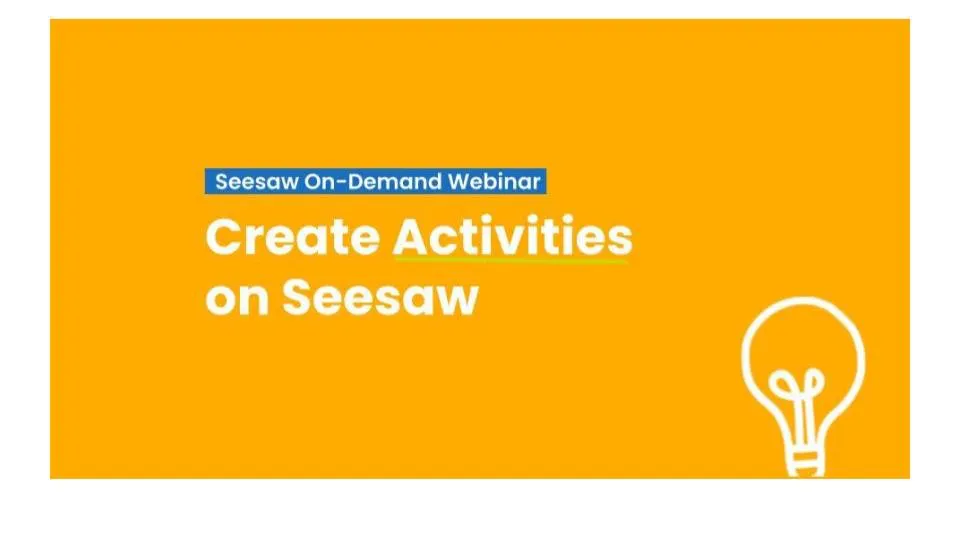 Create Activities In Seesaw