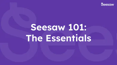 Seesaw 101: The Essentials