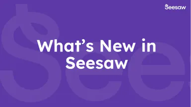 What’s New in Seesaw