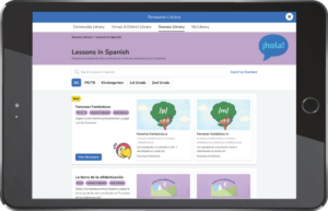Seesaw Spanish content example