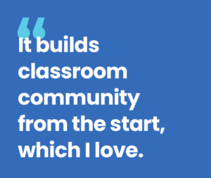 Seesaw builds classroom community from the start, which I love.