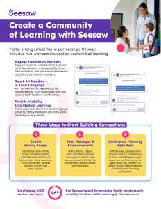 Create A Community of Learning with Seesaw