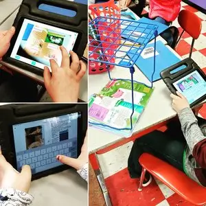 Students Using Multimodal Tools on Seesaw