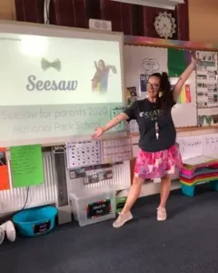 Primary Teacher Interactive Whiteboard Seesaw