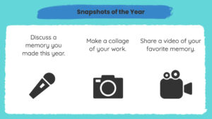 Seesaw snapshots of the year activity template
