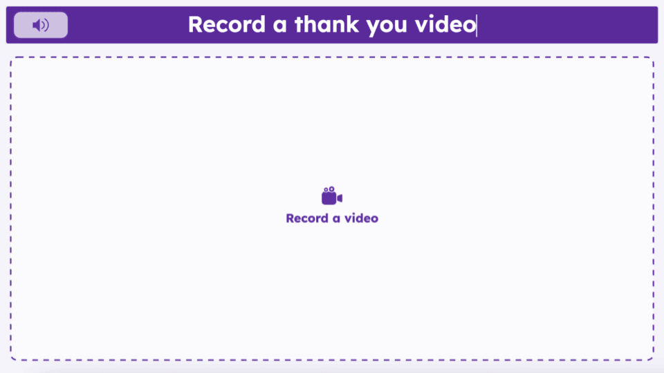 Seesaw instructional template for video recorded messages