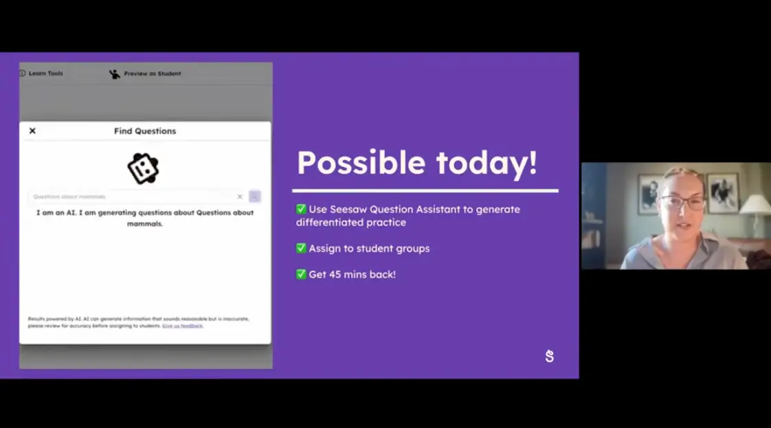 Seesaw AI short clip