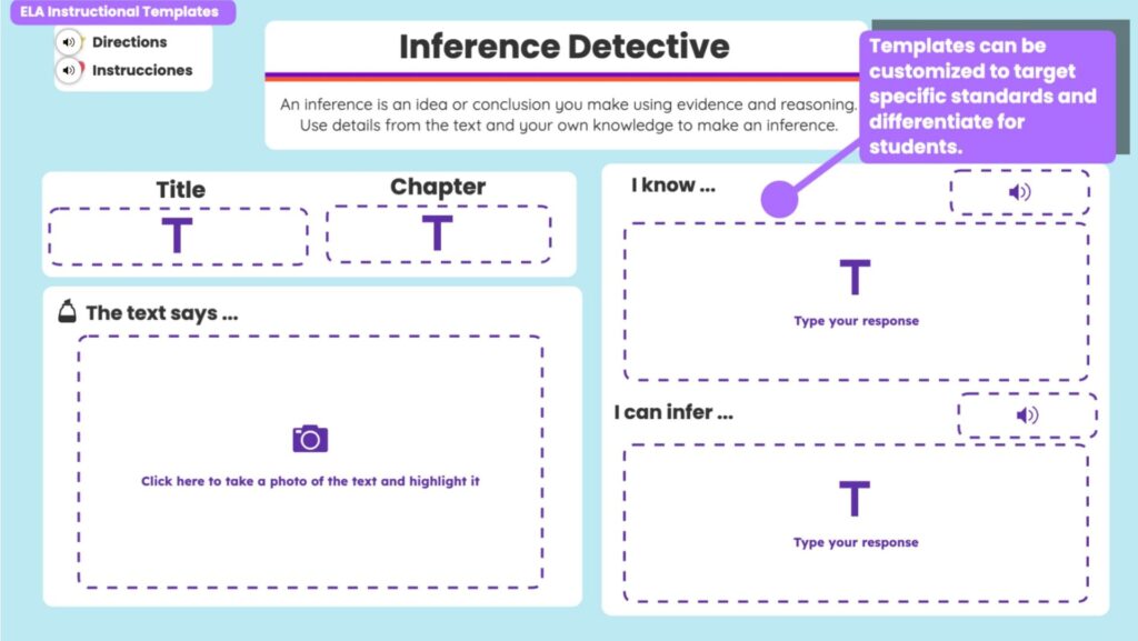ELA Instructional Templates